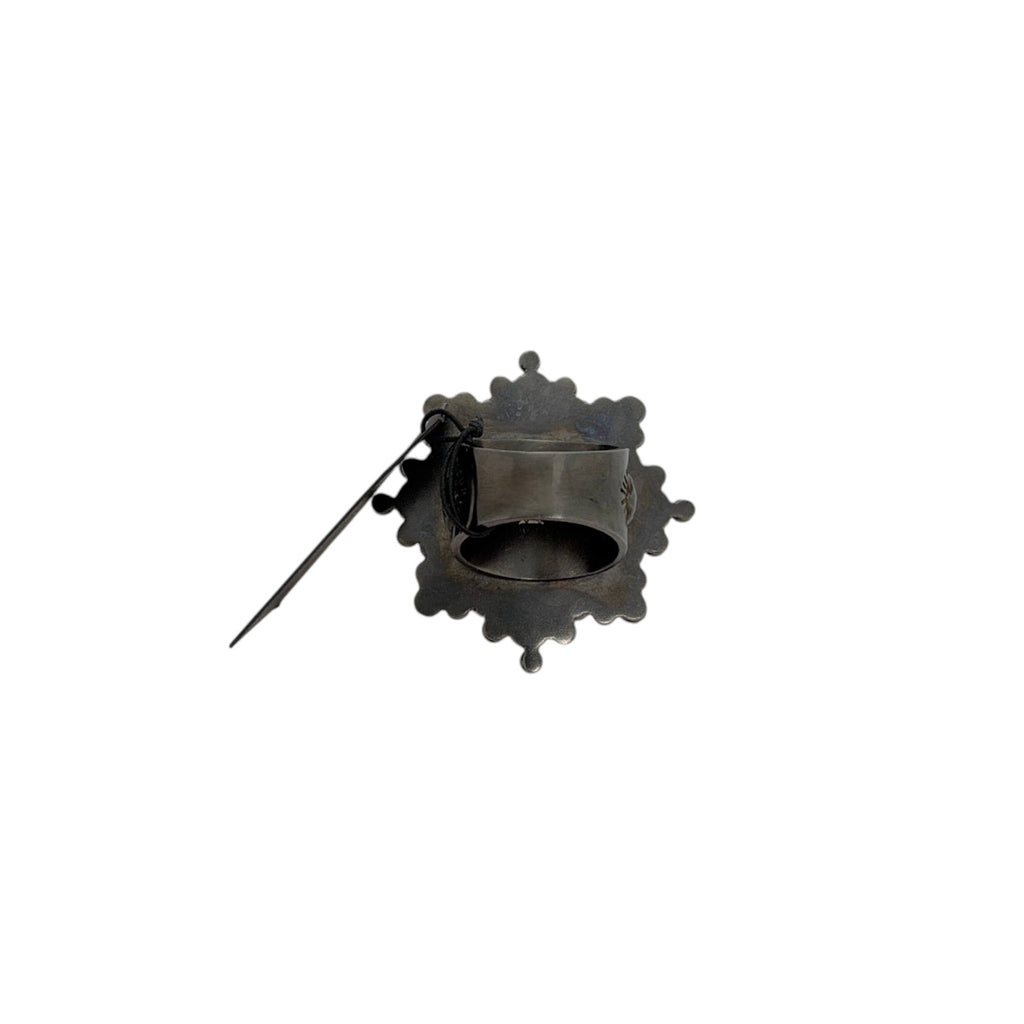 VIRGINS SAINTS & ANGELS VSA Cloister San Benito Ring in Gunmetal 6.5 Virgins Saints & Angels
