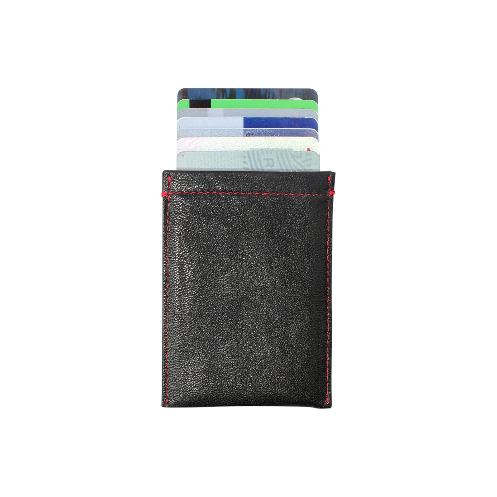 M-CLIP Leather RFID Case Black Vertical in Black M-Clip