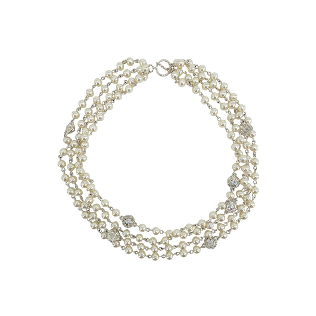 VIRGINS SAINTS & ANGELS VSA Magdalena Necklace 6mm Cream Pearl in Silver Virgins Saints & Angels