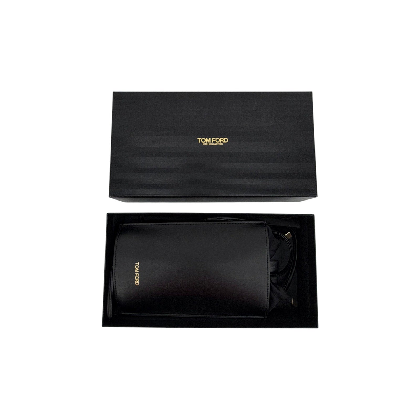 TOM FORD Leather Sunglass Pouch Case Tom Ford