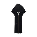 VERONICA BEARD Cashmere Hoodie Dickey in Black Veronica Beard