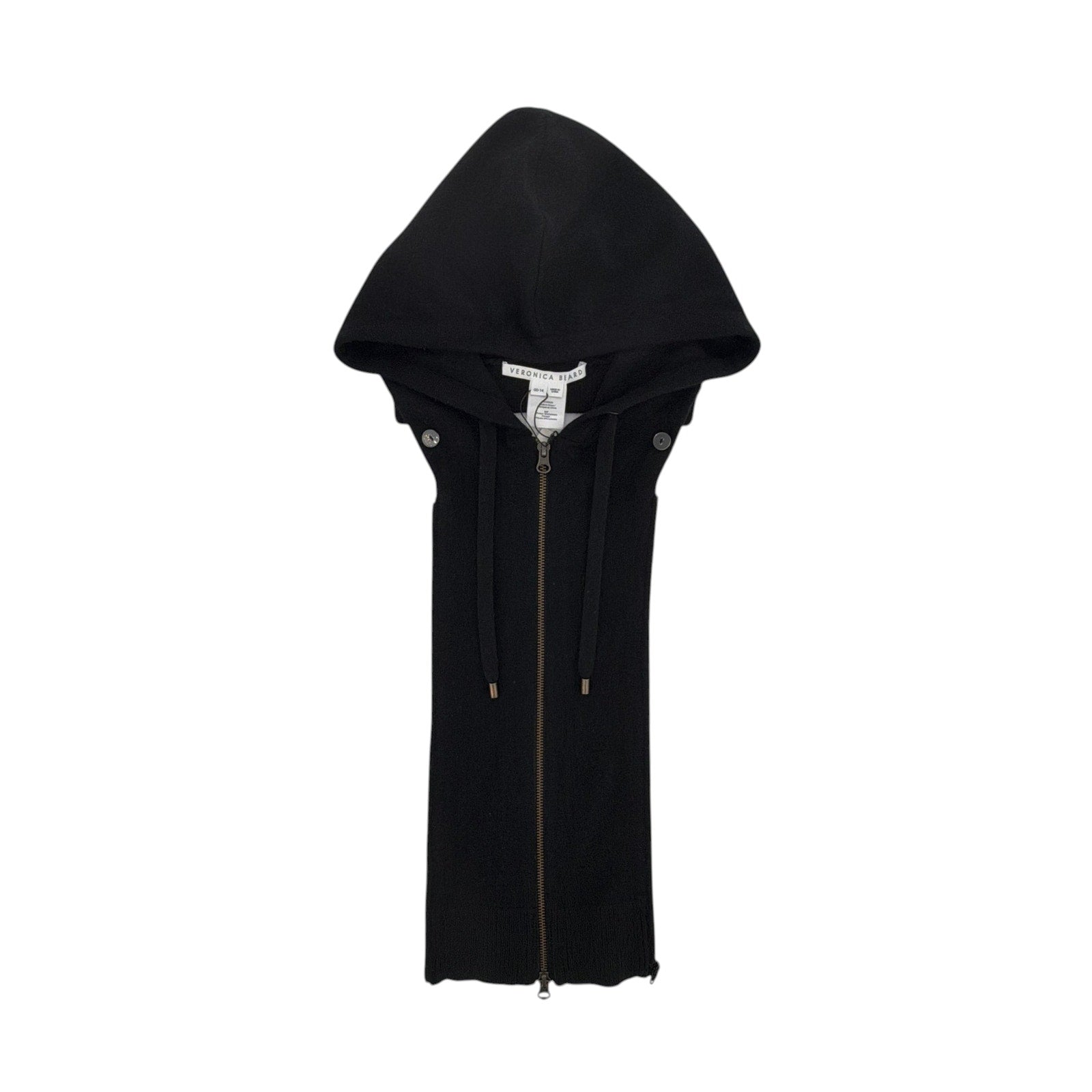 VERONICA BEARD Cashmere Hoodie Dickey in Black Veronica Beard