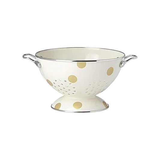 KATE SPADE New York All in Good Taste Deco Dot Colander Strainer by Lenox