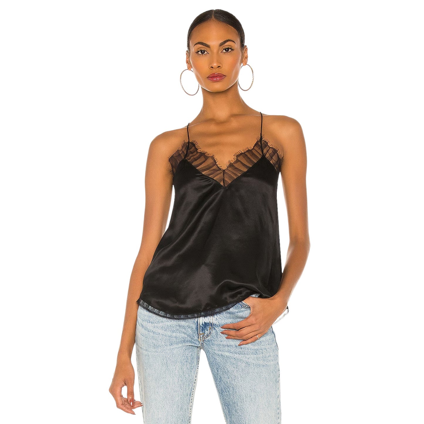 IRO Berwyn Silk Camisole in Black FR36|Small