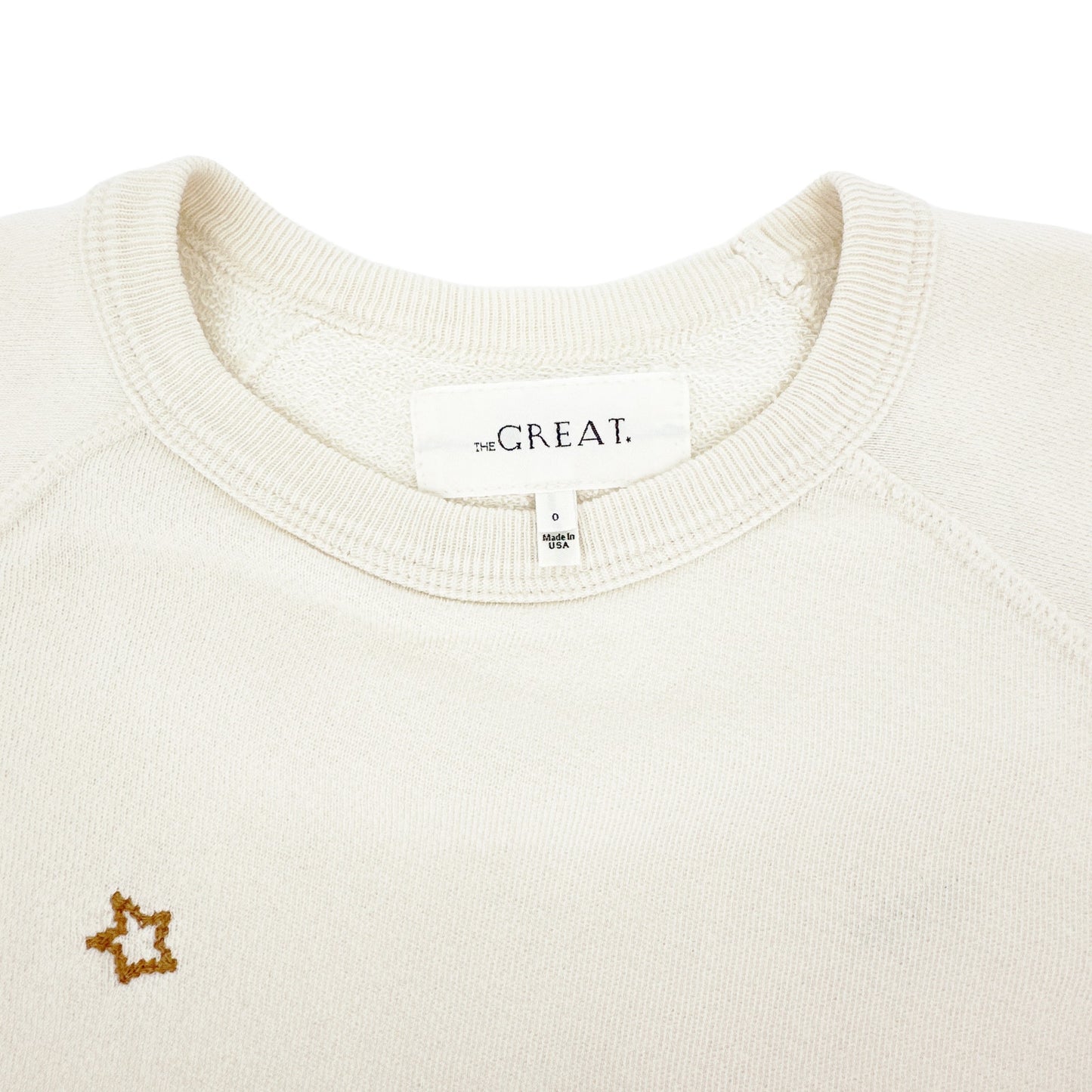 The GREAT. The College Sweatshirt Love Embroidery 0 | XS