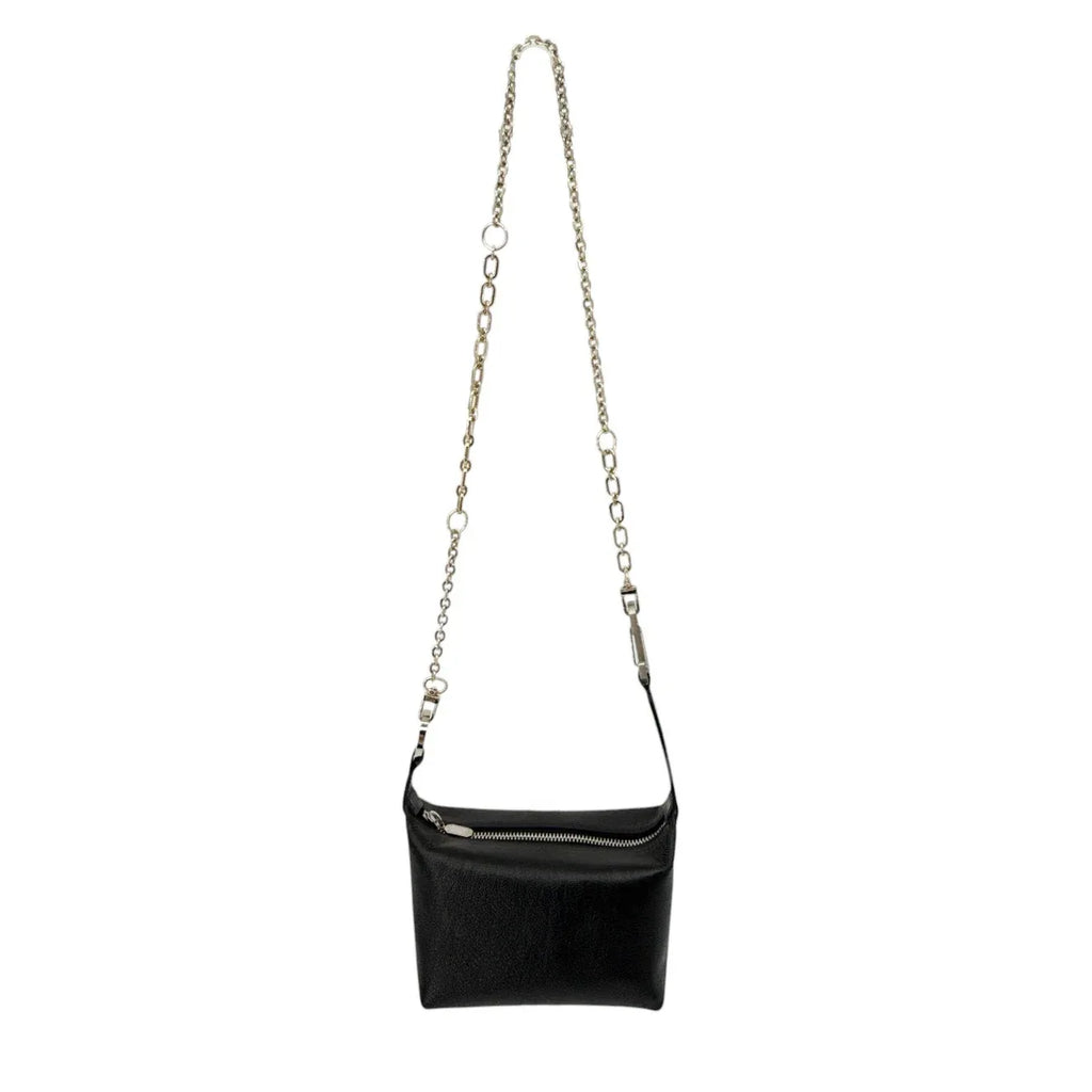 EERA Moon Bag Laminated Leather in Black - flyKAMP