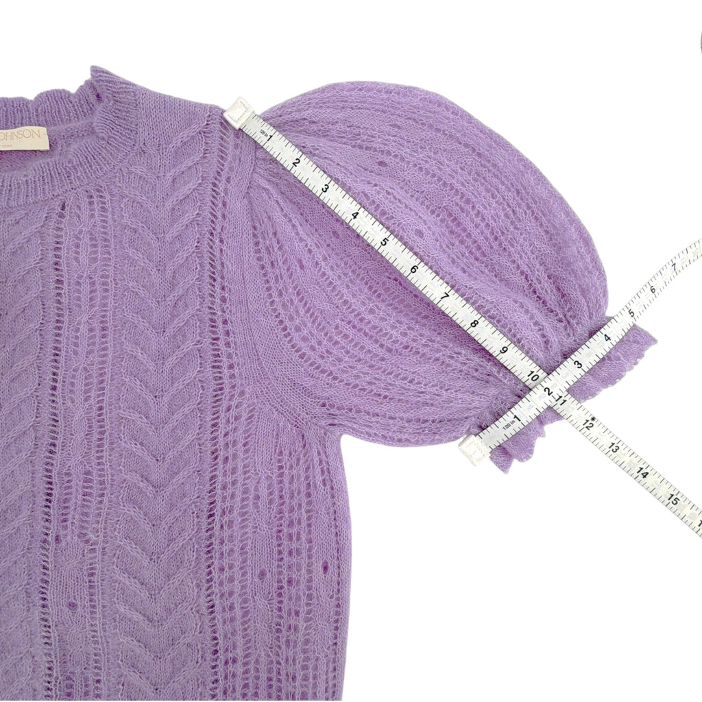 ULLA JOHNSON Mavis Alpaca Top in Lavender S Ulla Johnson