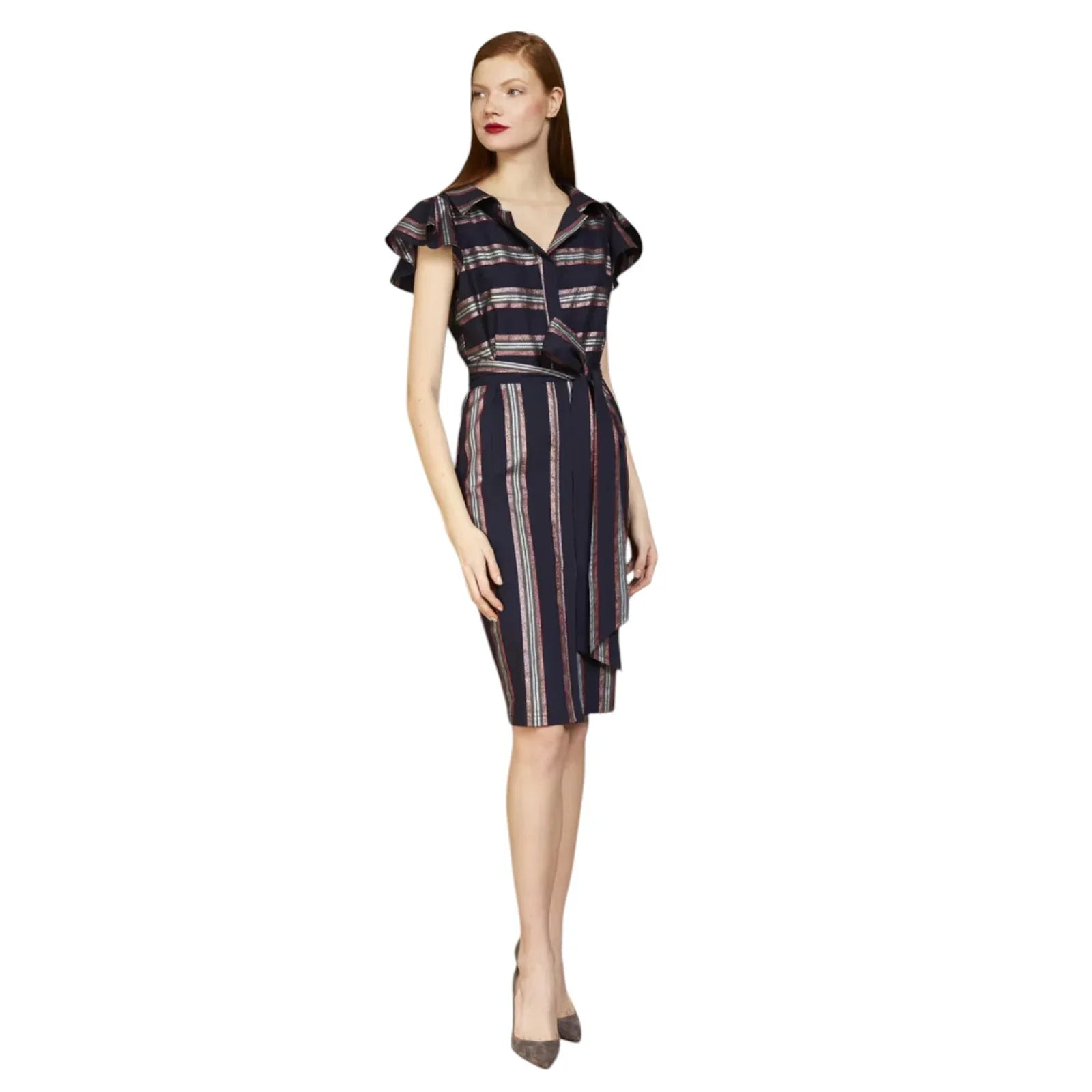 BADGLEY MISCHKA Stripe Button Down Dress 0 - flyKAMP