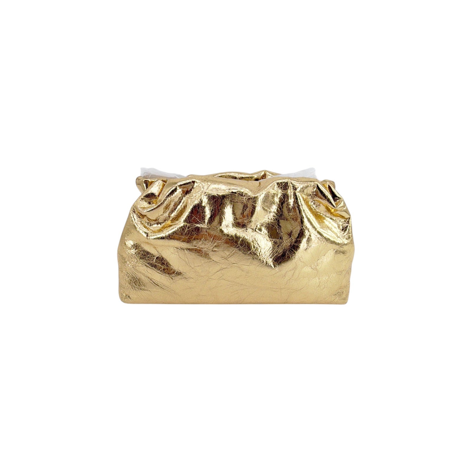 VERONICA BEARD Small Metallic Stash Bag in Gold Veronica Beard