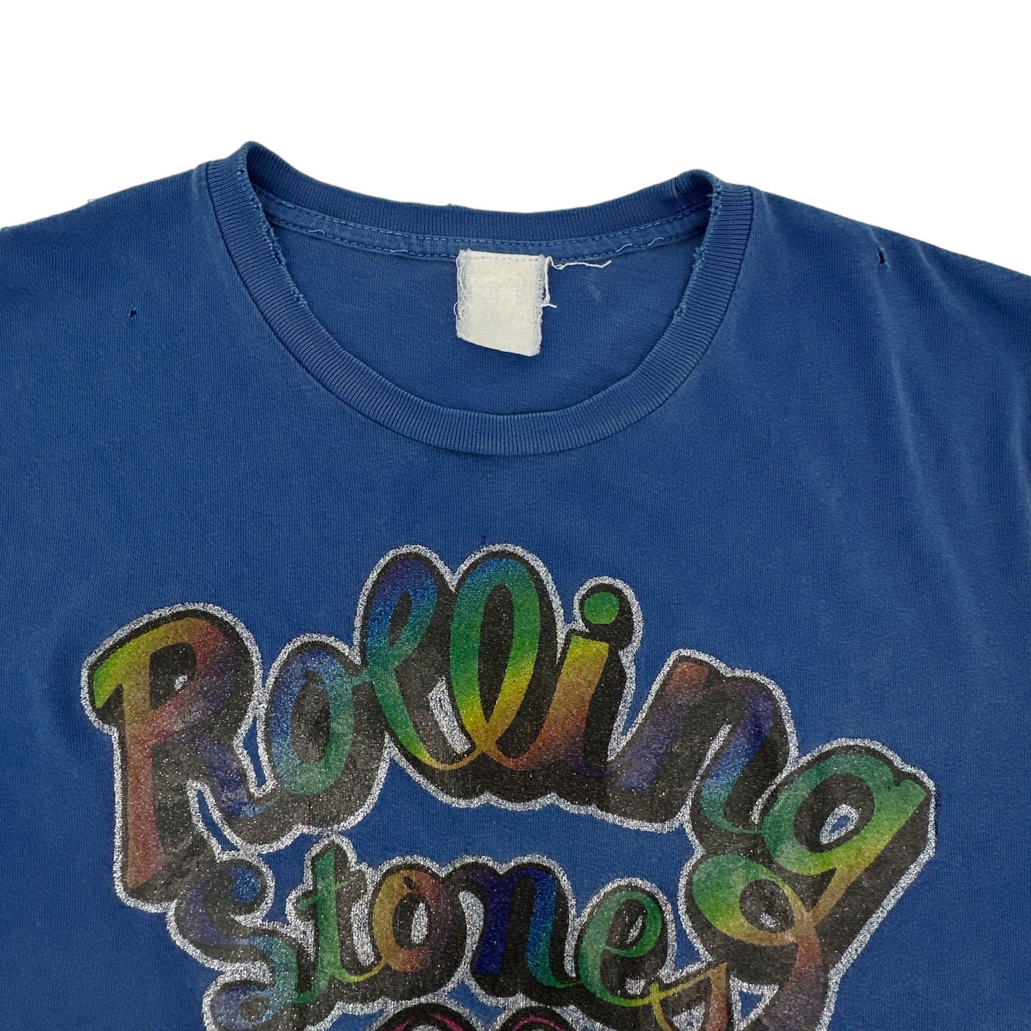MADEWORN Rolling Stones Summer '78 Glitter Crew Tee in XS