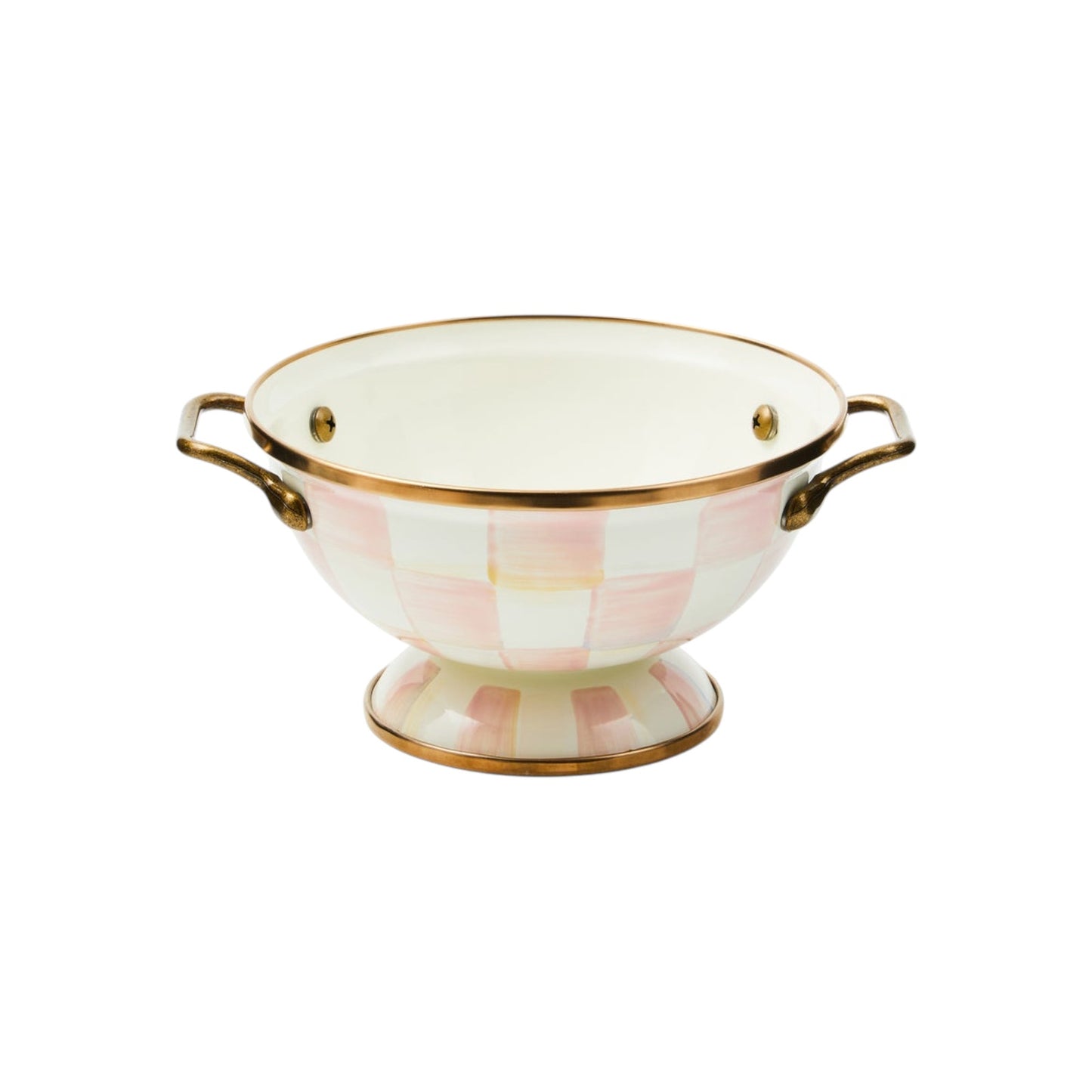 MACKENZIE-CHILDS Almost Everything Bowl in Rosy Check
