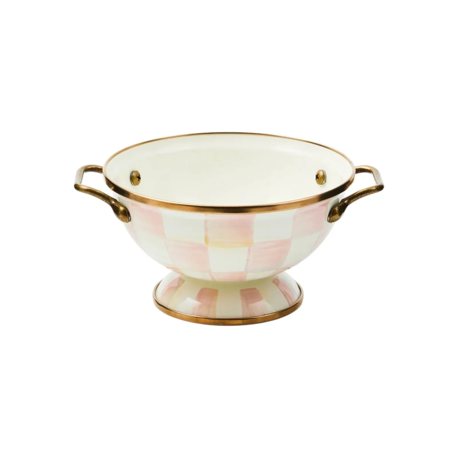 MACKENZIE-CHILDS Almost Everything Bowl in Rosy Check - flyKAMP