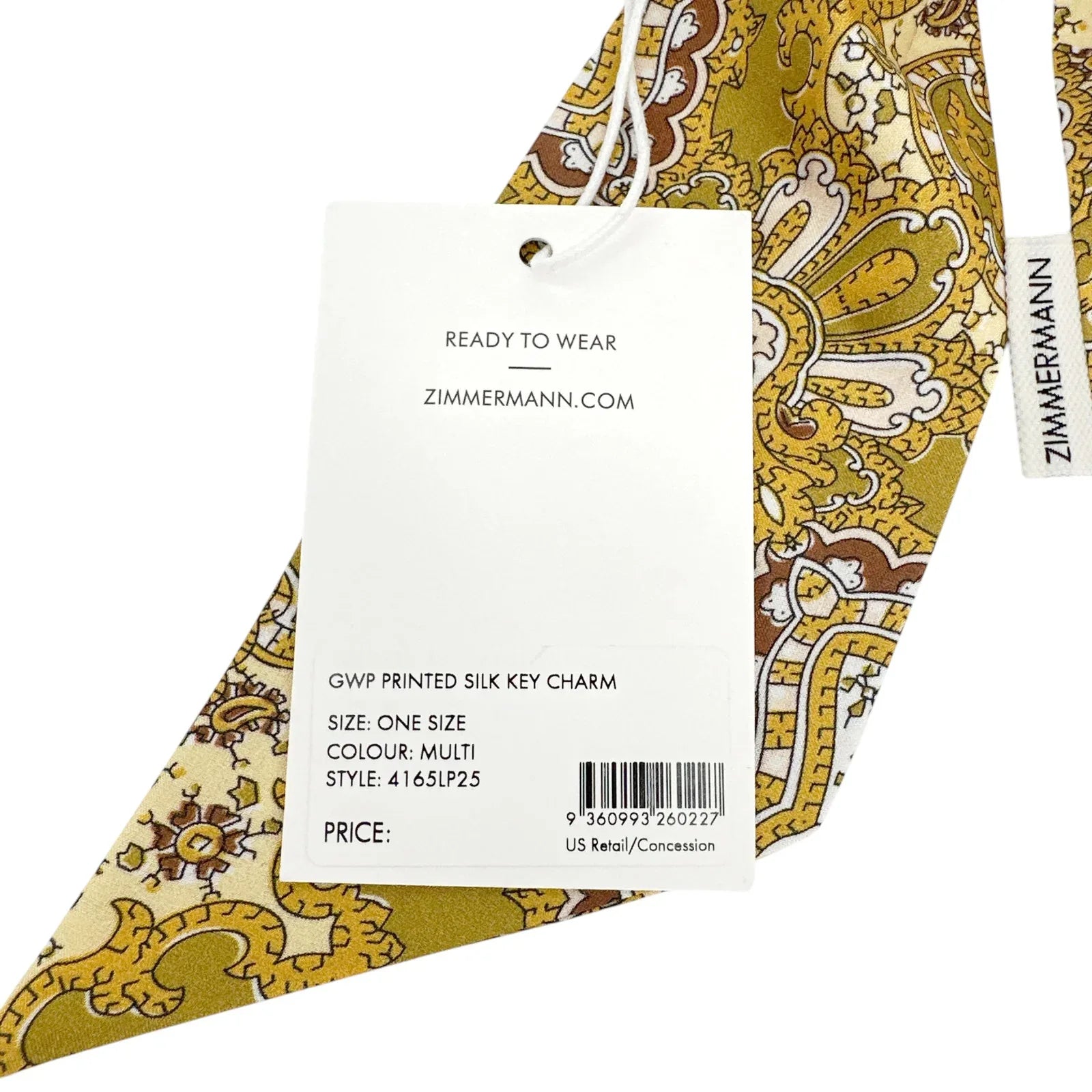 ZIMMERMANN Printed Silk Key Bag Charm - flyKAMP