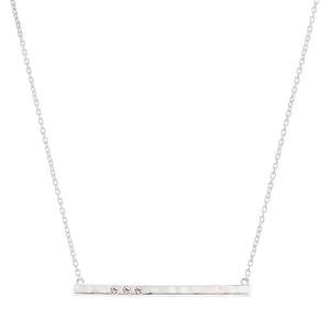 SILPADA Dotted Line Pendant Necklace in Sterling Silver