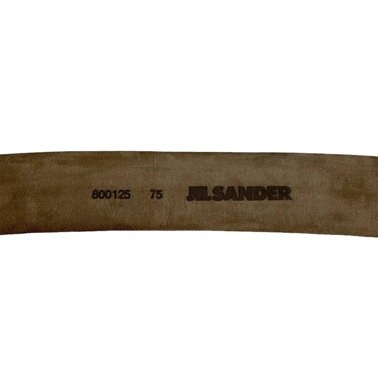 Jil SANDER Leather Belt with Leather Buckle in Red XS - flyKAMP