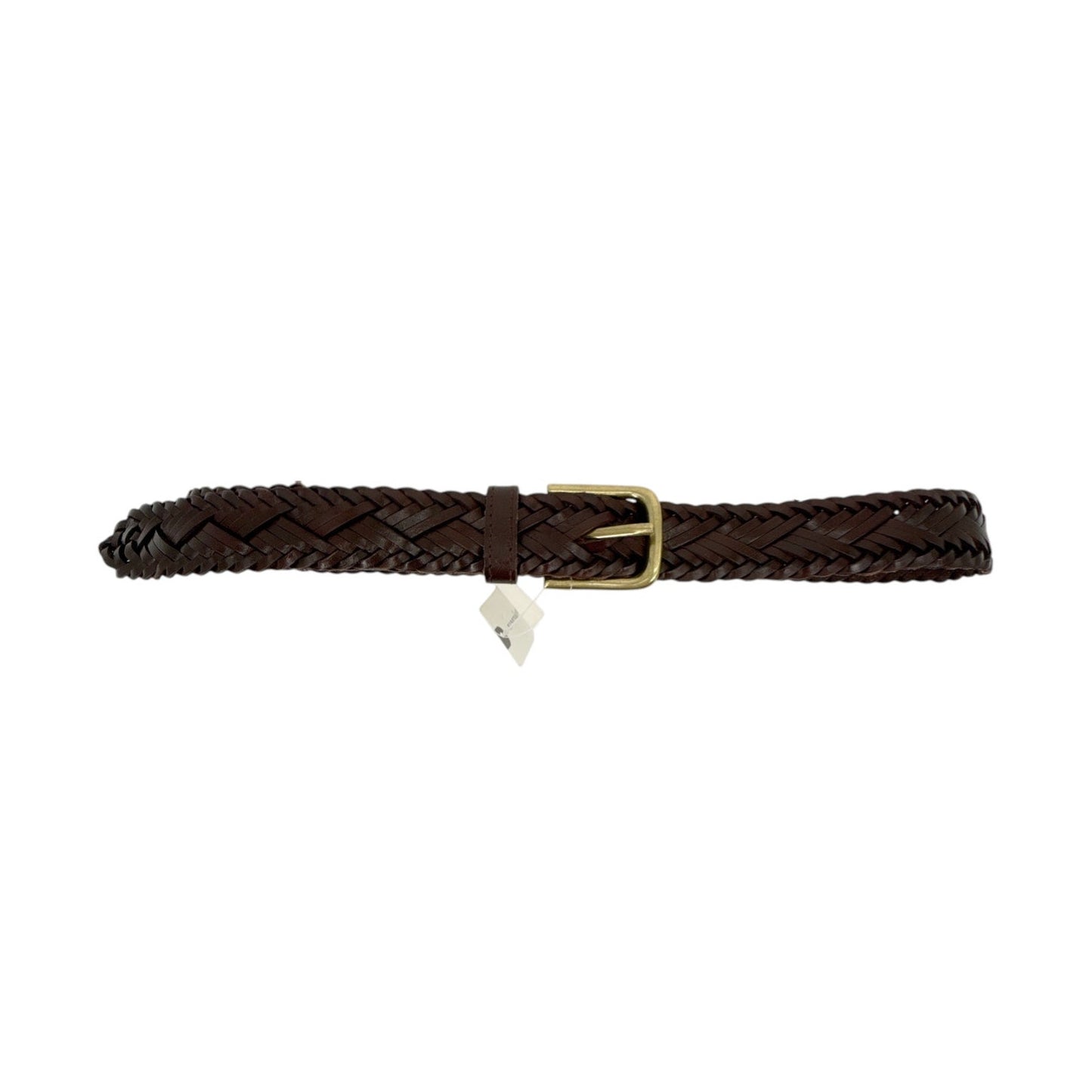 ANTHROPOLOGIE Woven Leather Belt in Brown S