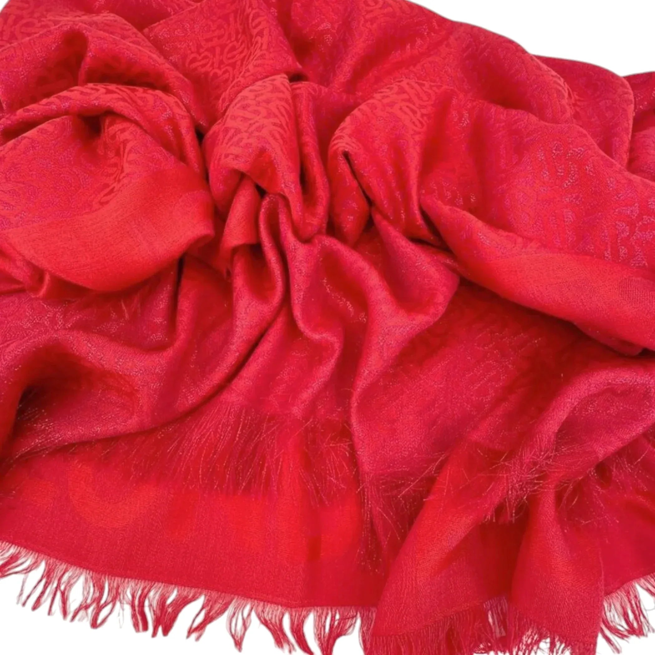 BURBERRY TB Metallic Monogram Square Silk Blend Scarf - flyKAMP