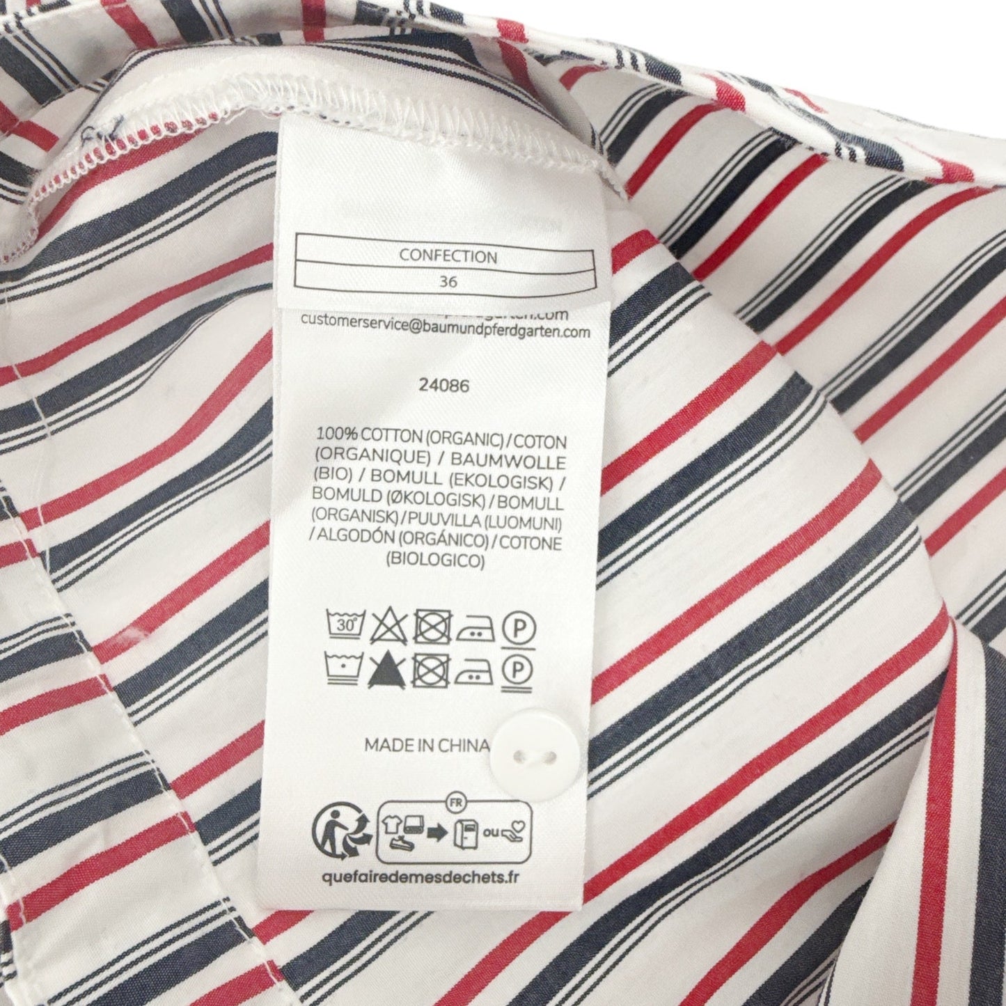 BAUM UND PFERDGARTEN Bryce Blouse Haute Red Stripe FR36|US4|S