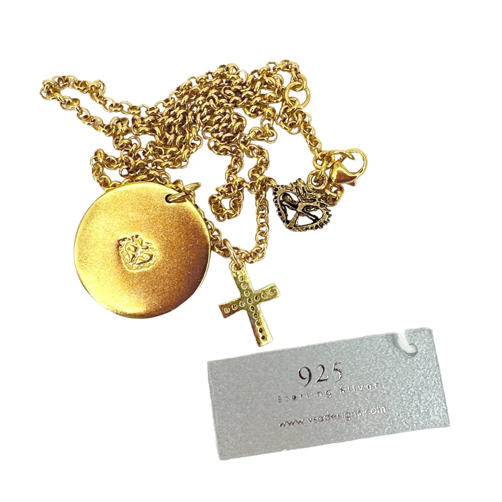 VIRGINS SAINTS & ANGELS VSA Sacred Heart Relic Charm Necklace - flyKAMP