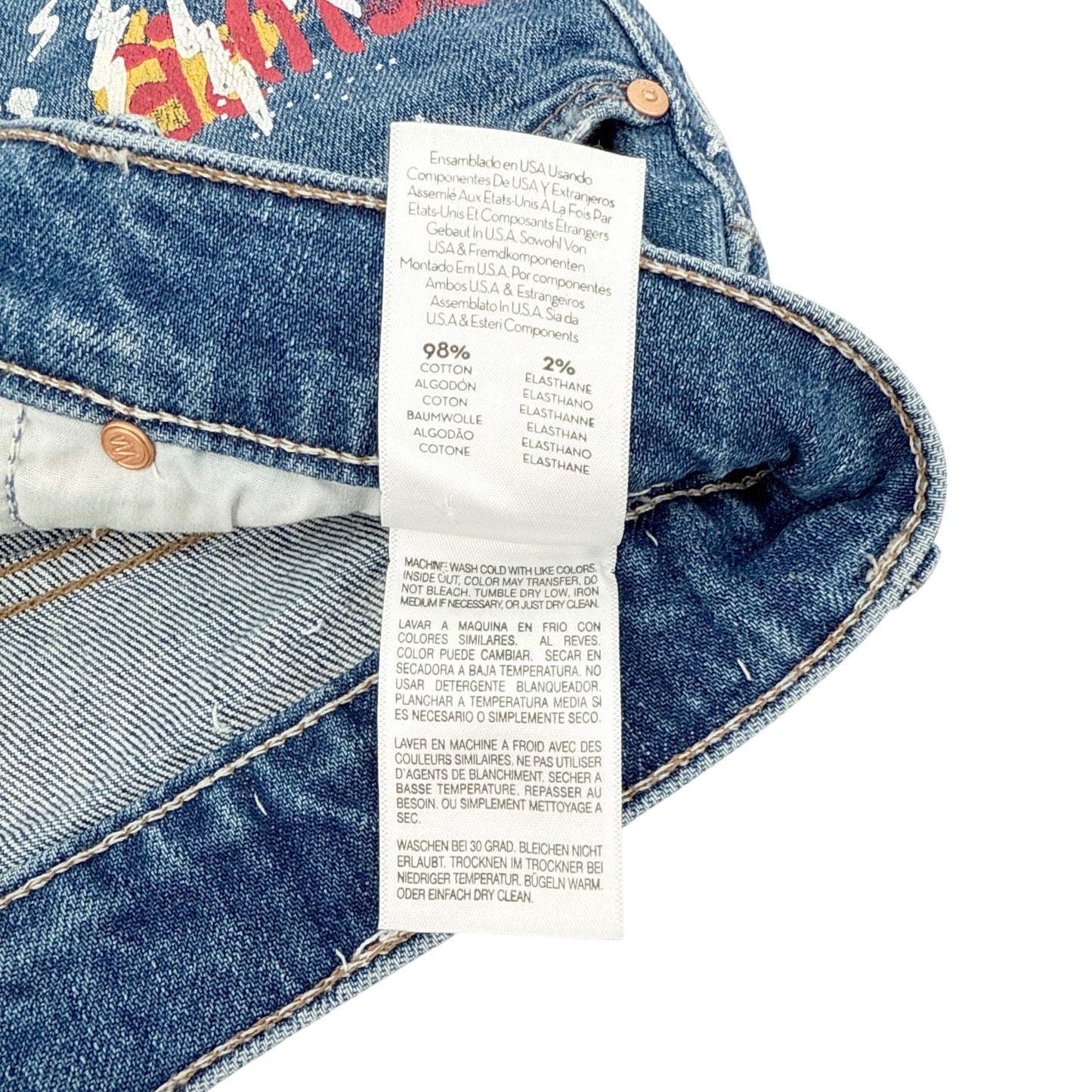 MOTHER The Vagabond Cuffed Shorts in Spooky Voodoo 25