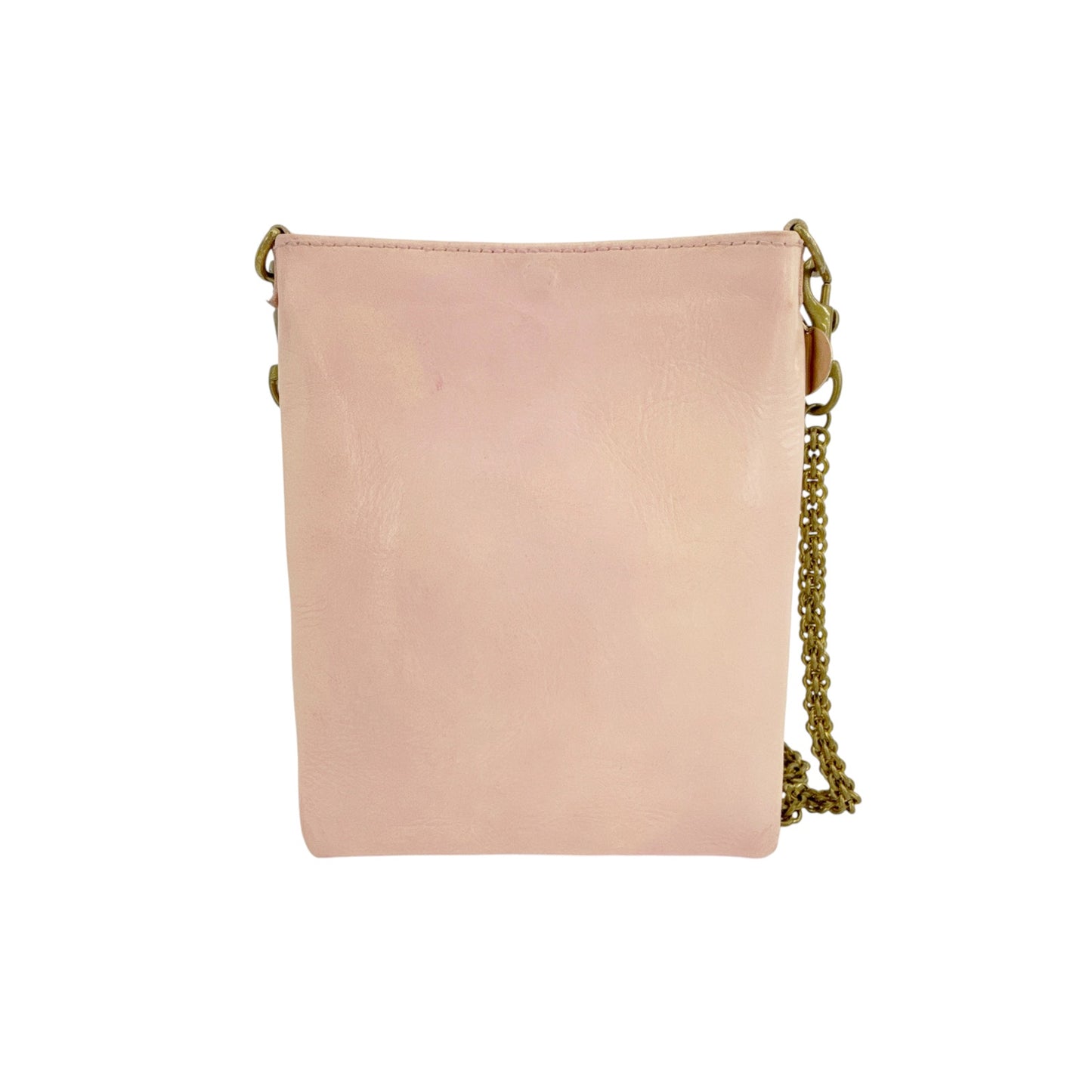 CLARE V. Lauren Supreme Crossbody Bag in Ballet & Crossbody Chain Strap