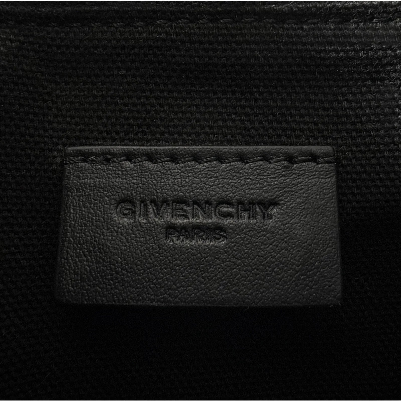 GIVENCHY Pandora Cube Pouch Charm Leather Bag in Black - flyKAMP