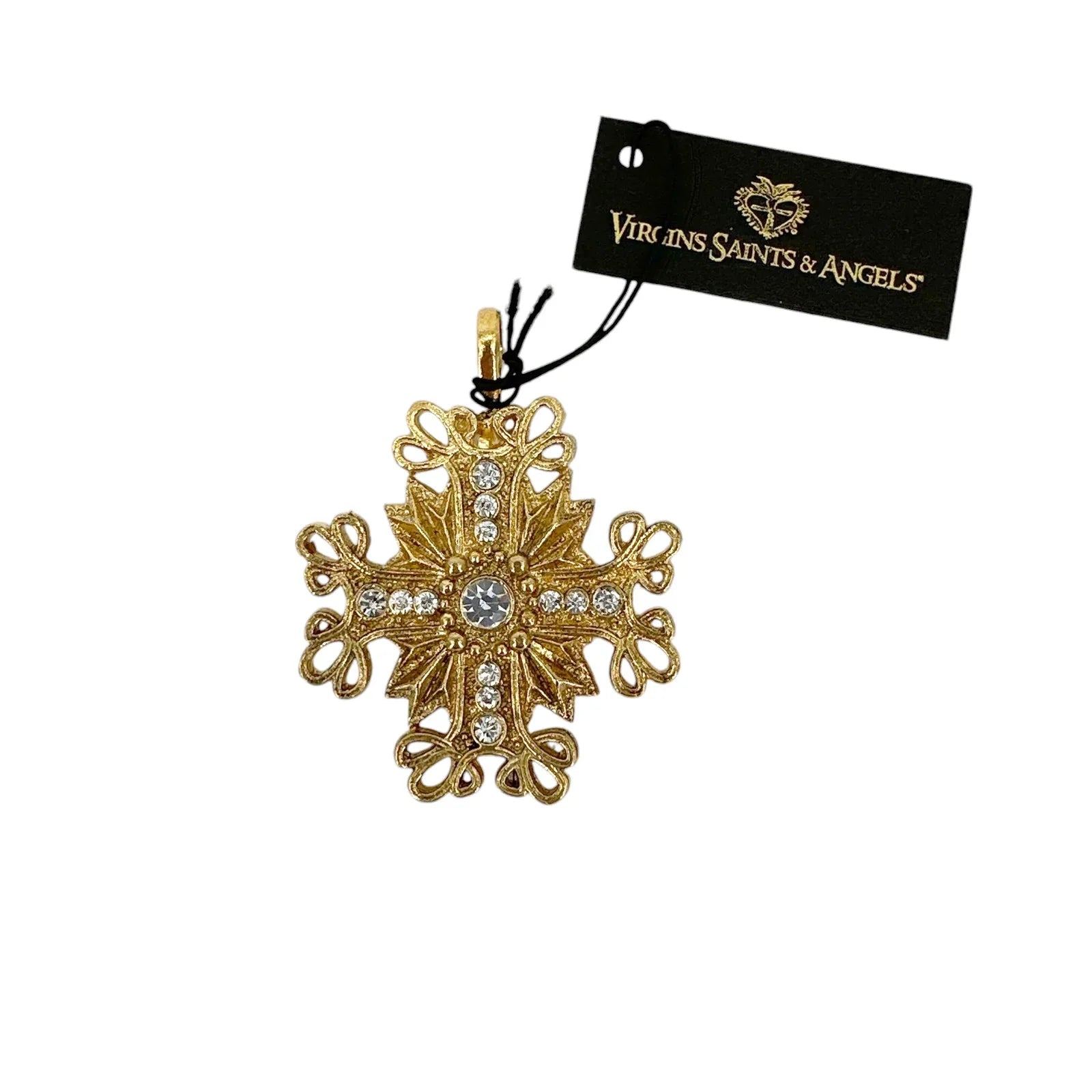 VIRGINS SAINTS & ANGELS VSA Electra Cross Medallion in Gold - flyKAMP