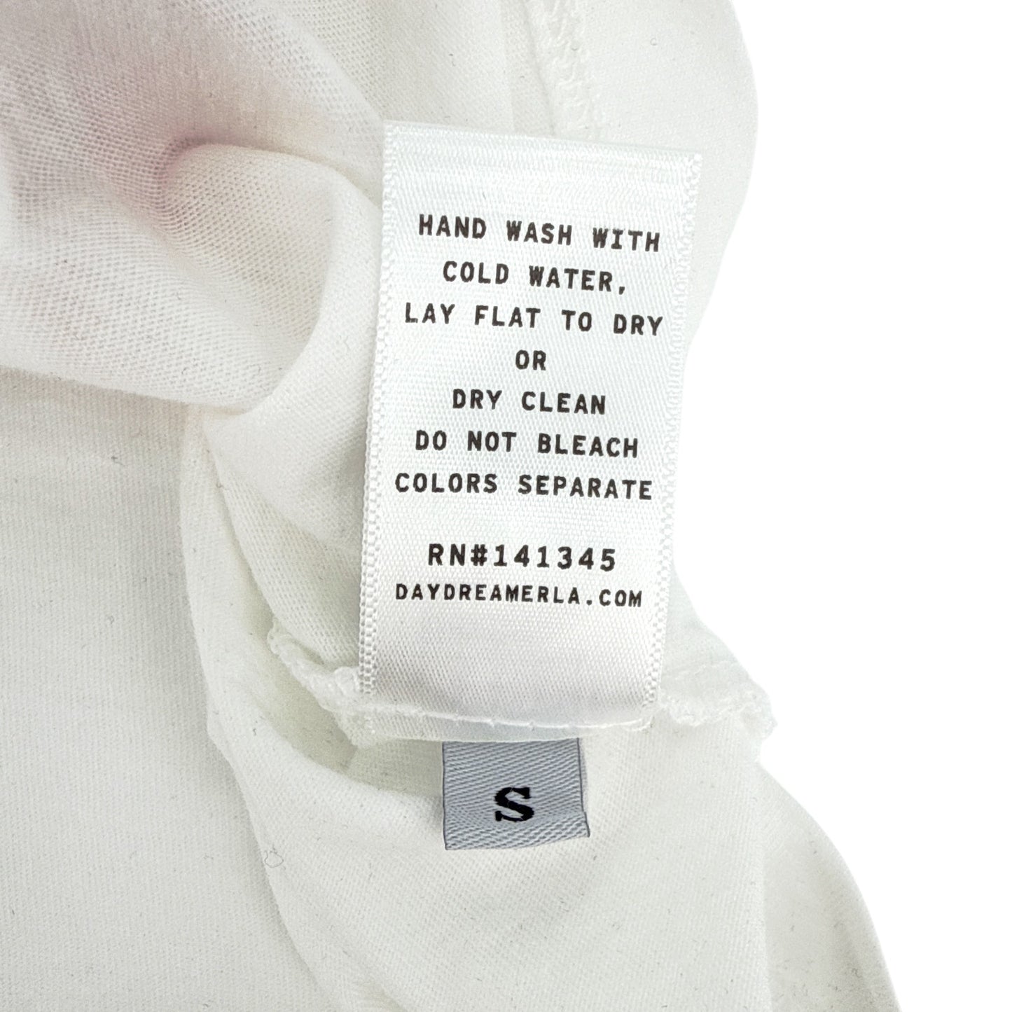 DAYDREAMER Ace Of Strawberries Solo Tee Shirt in Optic White S