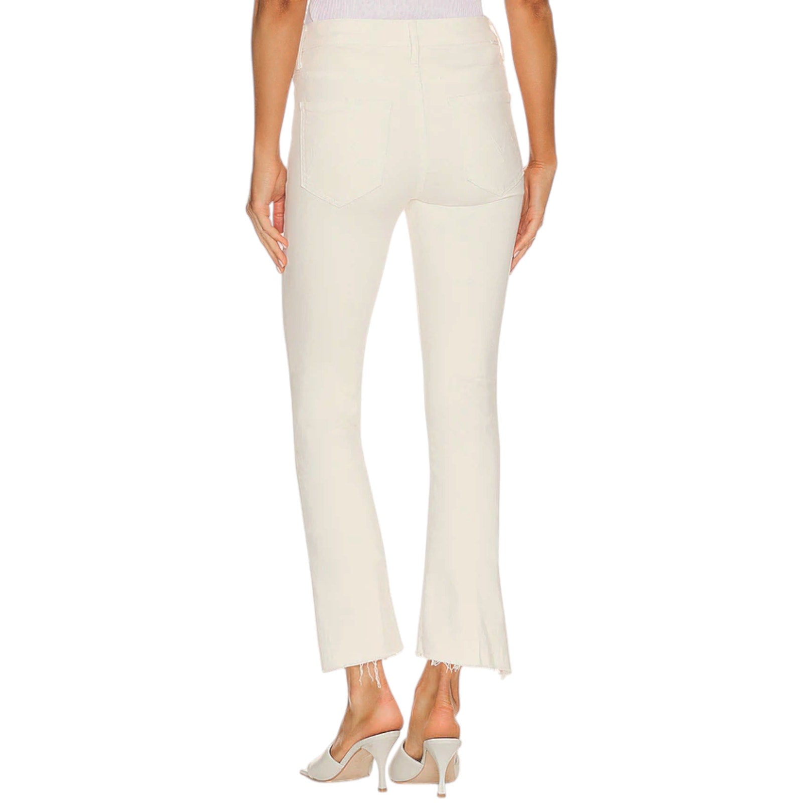 MOTHER The Insider Crop Step Fray in Cream Puffs 24 Mother