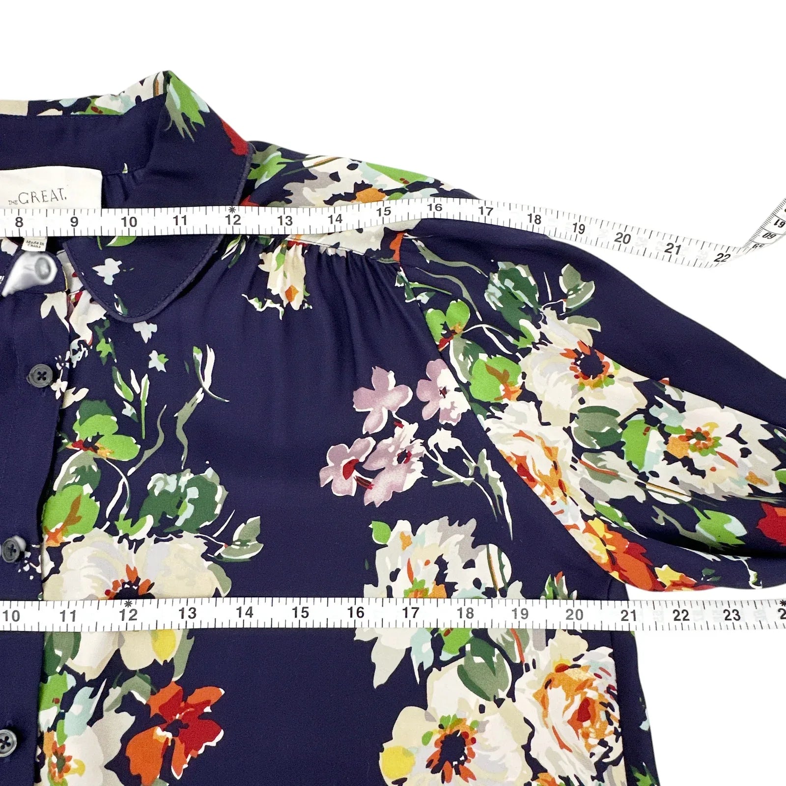 THE GREAT. The Boudoir Button Up Silk Shirt 0|XS - flyKAMP