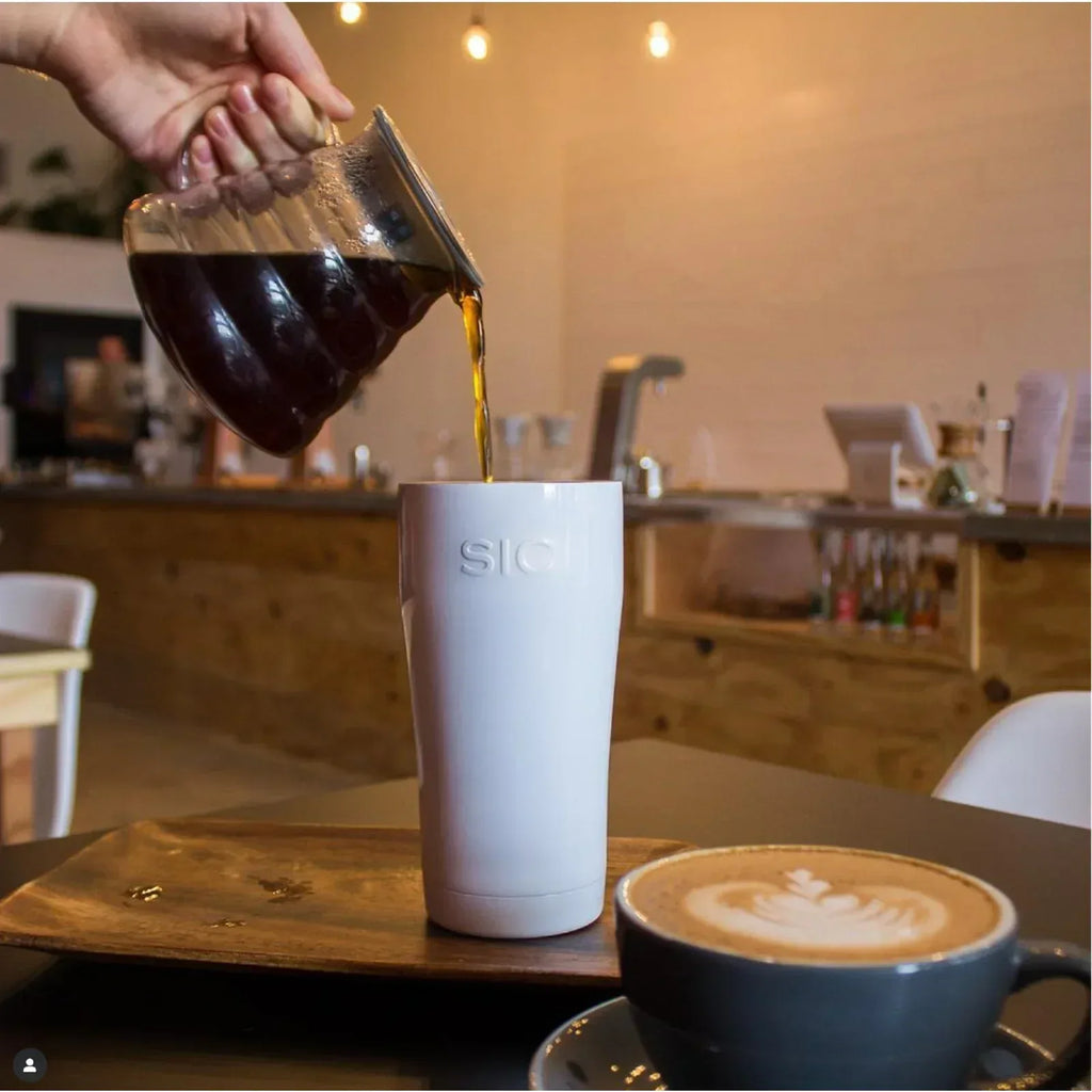 SIC Seriously Ice Cold 20 oz Tumbler in Gloss White - flyKAMP