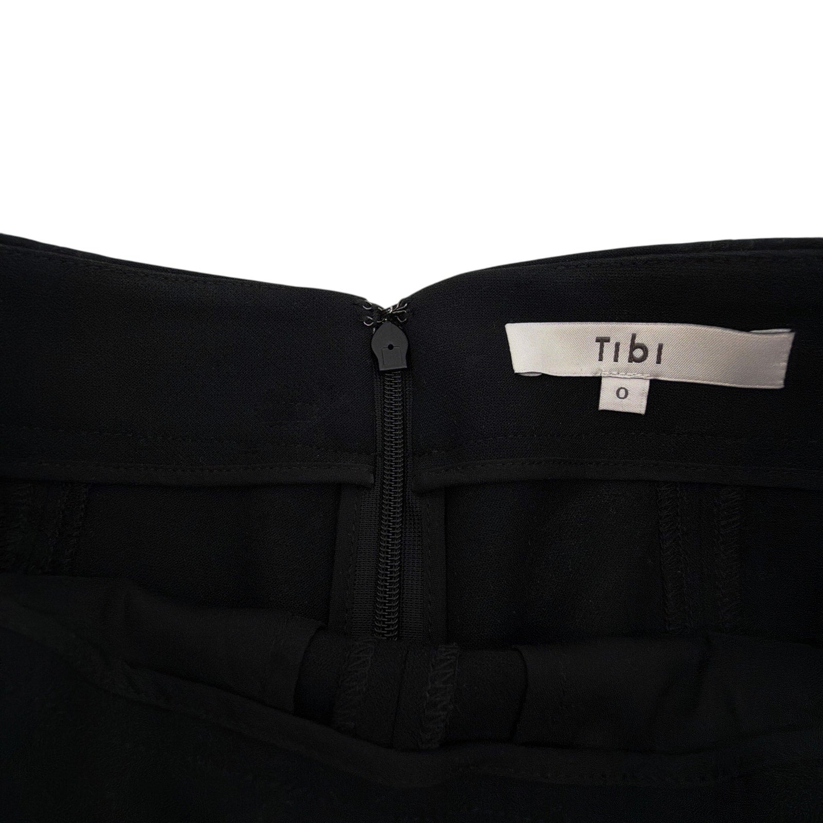 TIBI Anson High Rise Biker Shorts in Black 0 Tibi