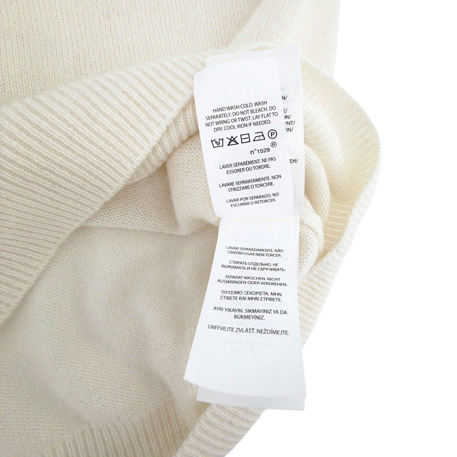 POLO RALPH LAUREN Cashmere Polo Shirt in Chic Cream in M Polo Ralph Lauren