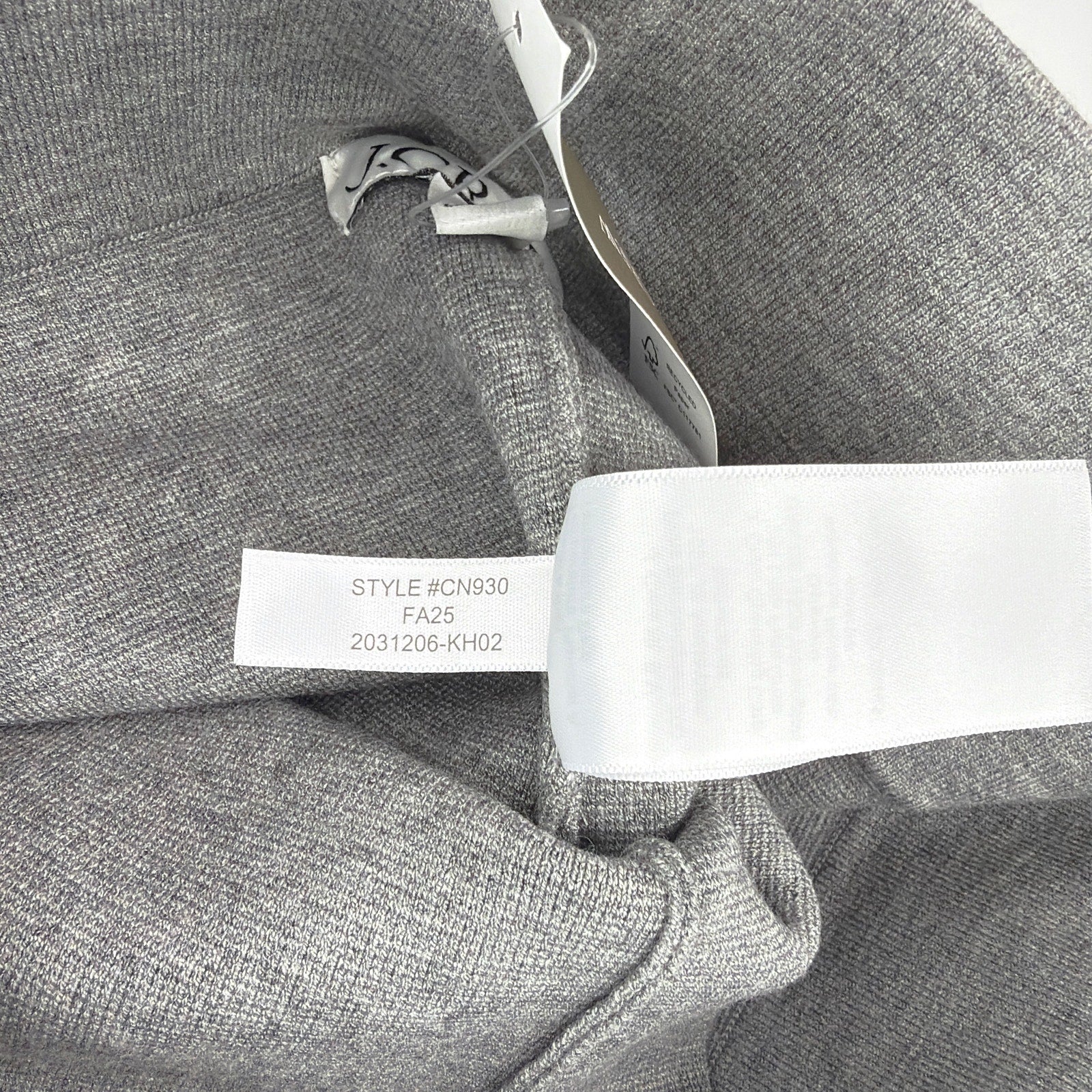 J.CREW New Delaney Kickout Sweater Pant in Heather Ash XST J.CREW