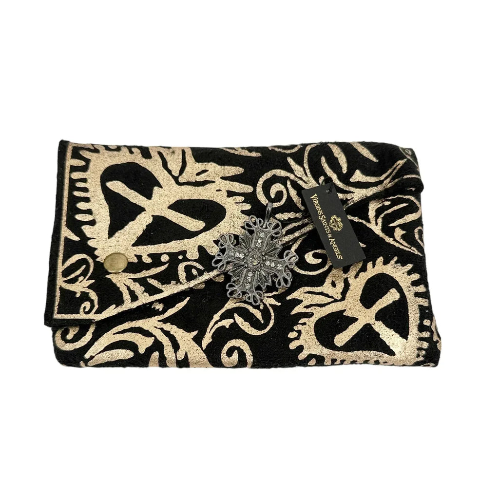 VIRGINS SAINTS & ANGELS VSA Electra Cross Medallion in Gunmetal - flyKAMP