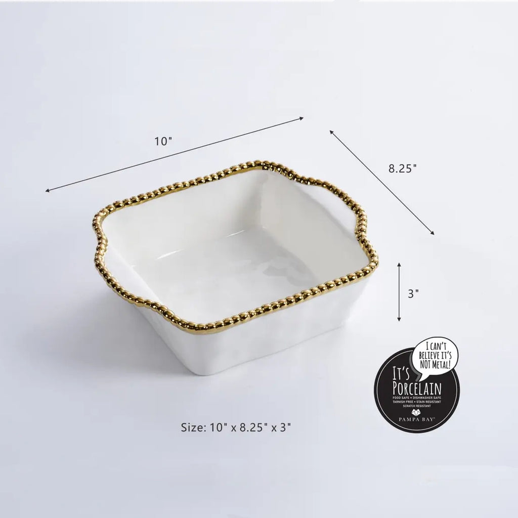 PAMPA BAY Golden Salerno 8" x 8" Square Baking Dish Pampa Bay