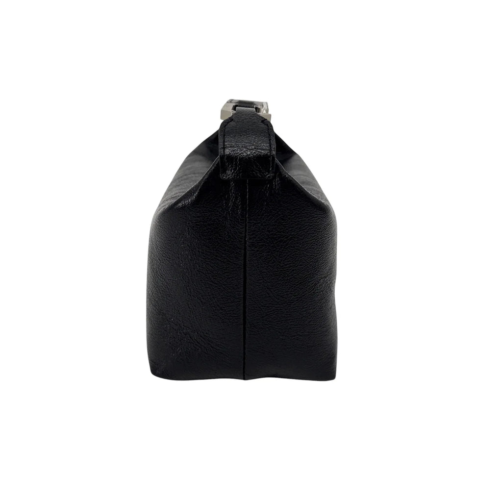 EERA Moon Bag Laminated Leather in Black - flyKAMP