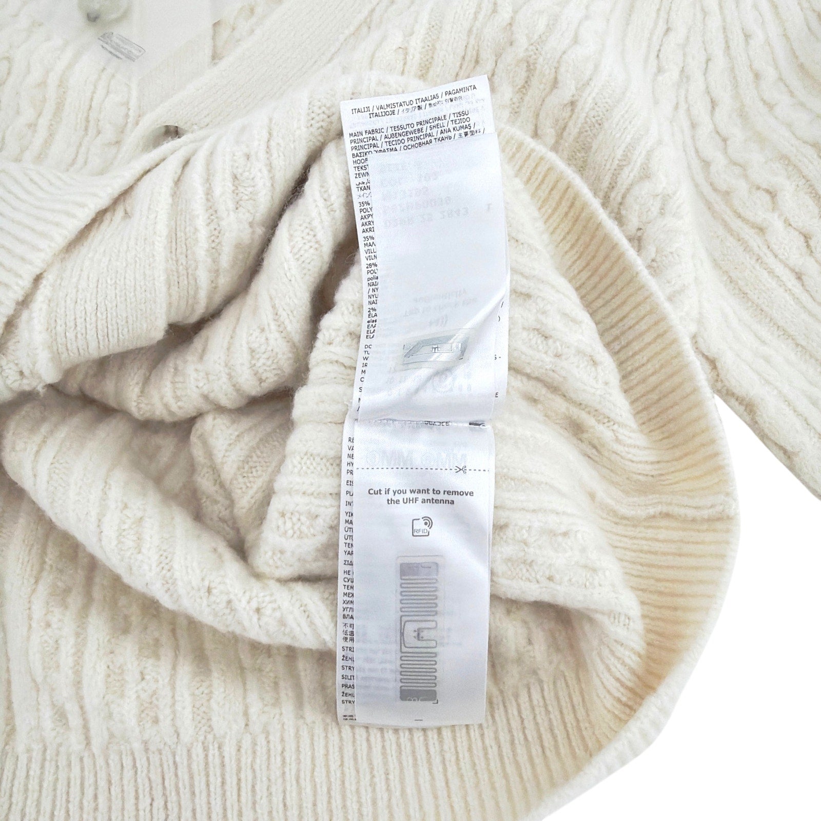MM6 Maison Margiela Cable Knit Cardigan S MM6 Maison Martin Margiela