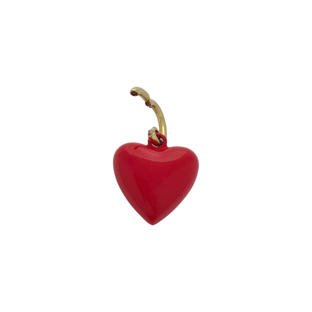 ROXANNE ASSOULIN The Mini Puffy Heart Charm in Red Roxanne Assoulin