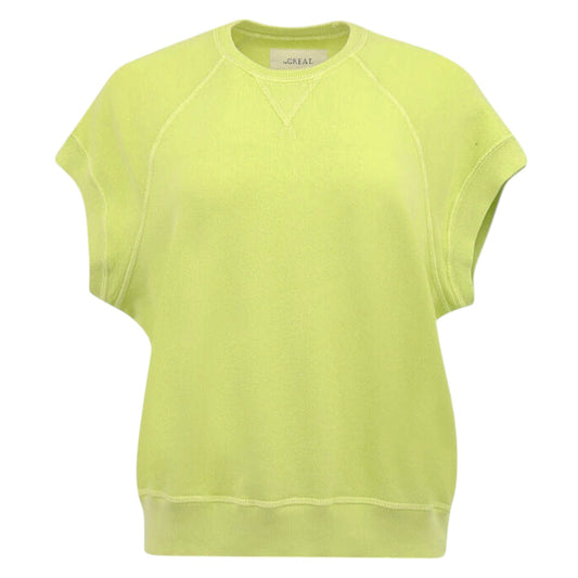 THE GREAT. The Wedge Sweatshirt in Limezest 0|XS