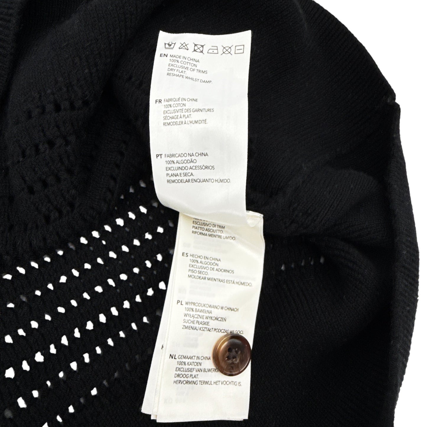 VARLEY Callie Knit Top in Black XS