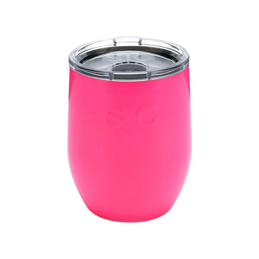 SIC Seriously Ice Cold Stemless 16 oz. Wine Tumbler in Gloss Hot Pink - flyKAMP
