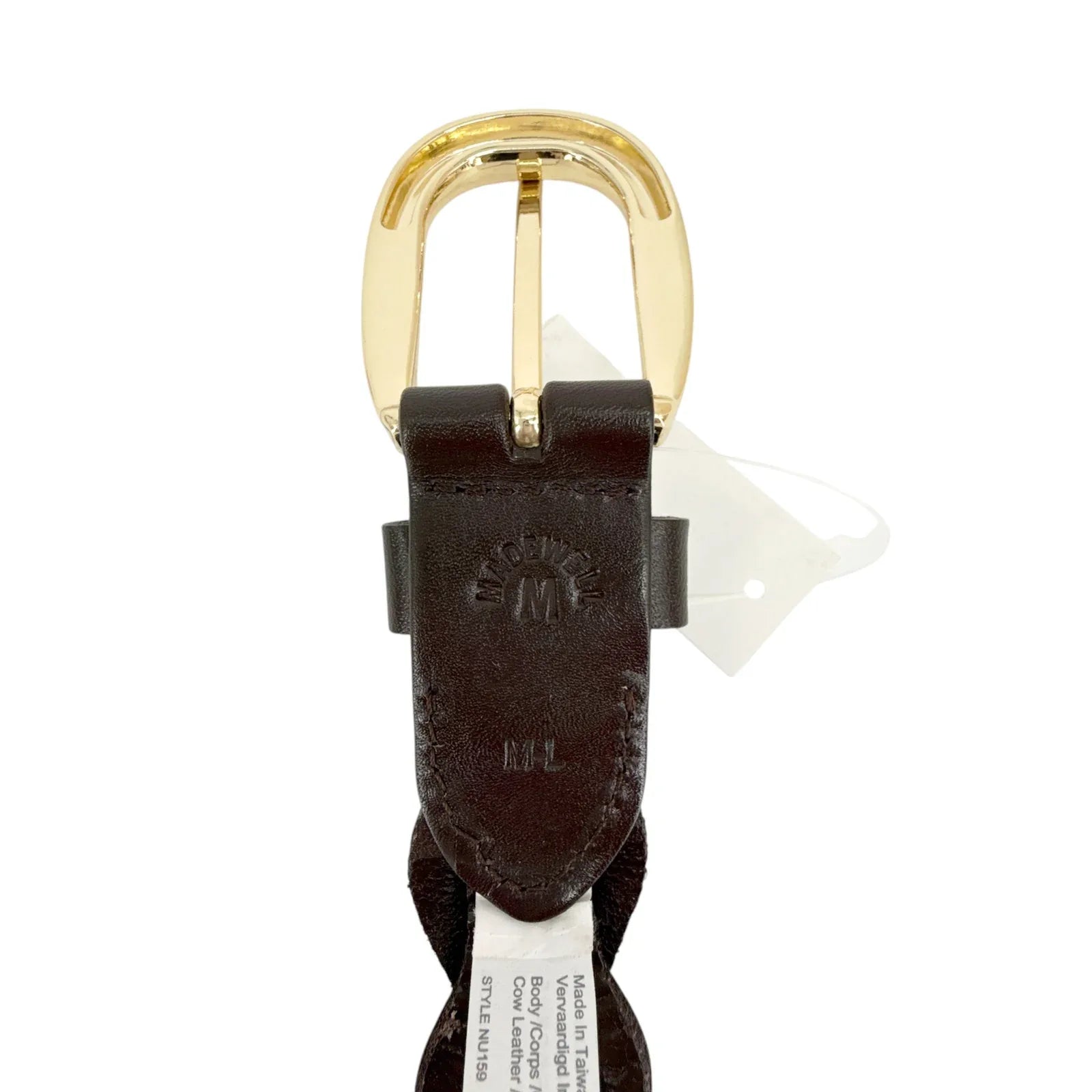 MADEWELL Braided Belt in Dark Carob M-L - flyKAMP