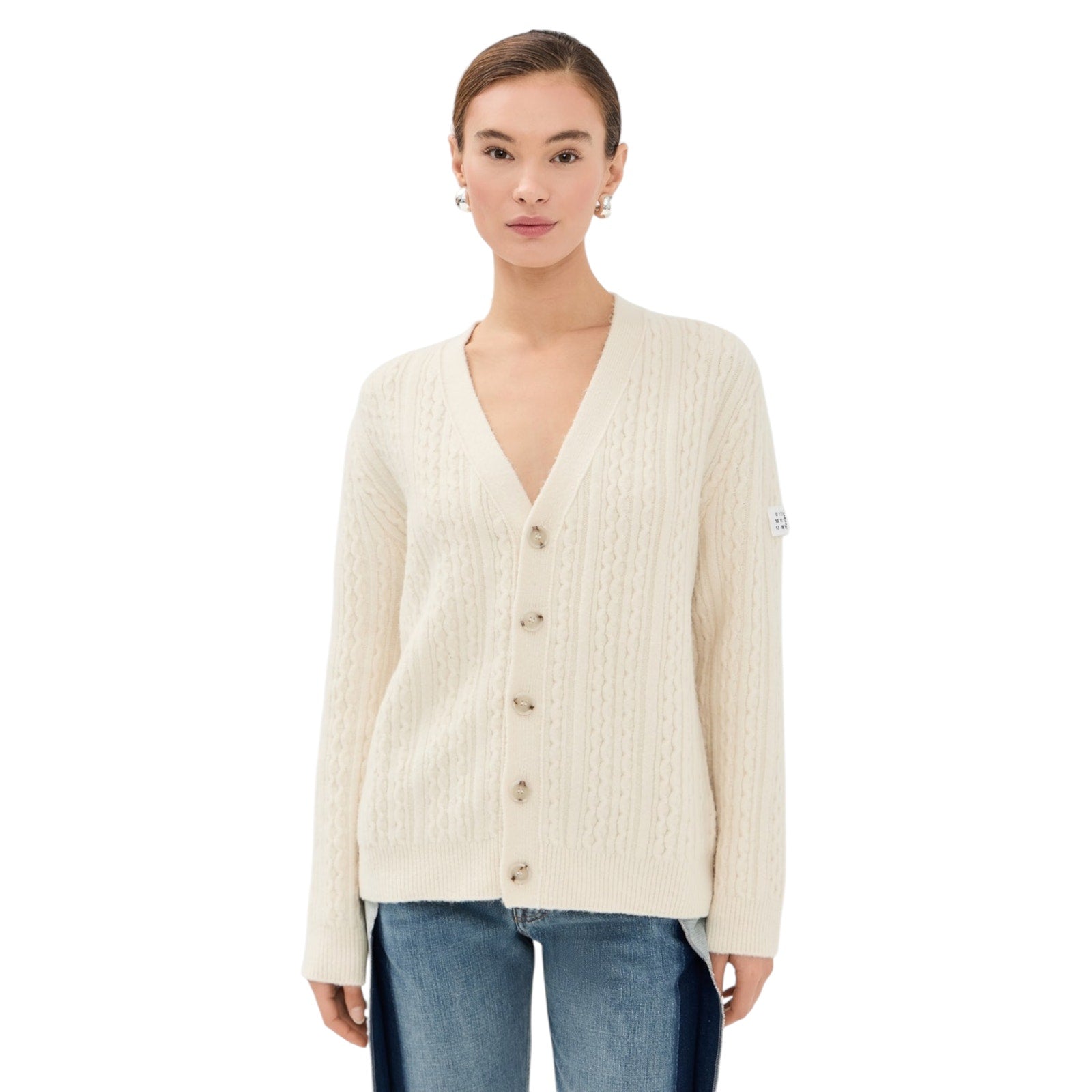 MM6 Maison Margiela Cable Knit Cardigan S MM6 Maison Martin Margiela