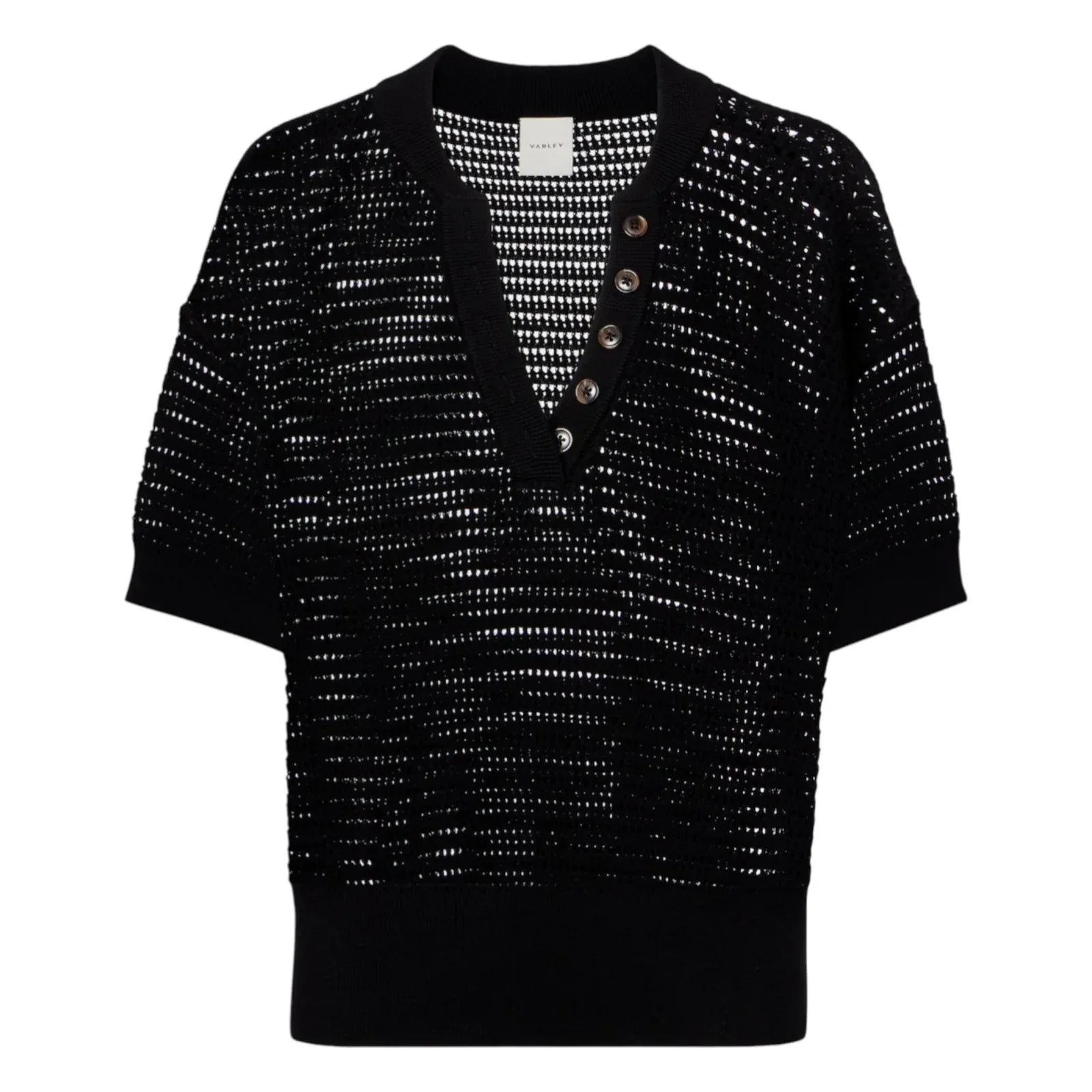 VARLEY Callie Knit Top in Black XS - flyKAMP