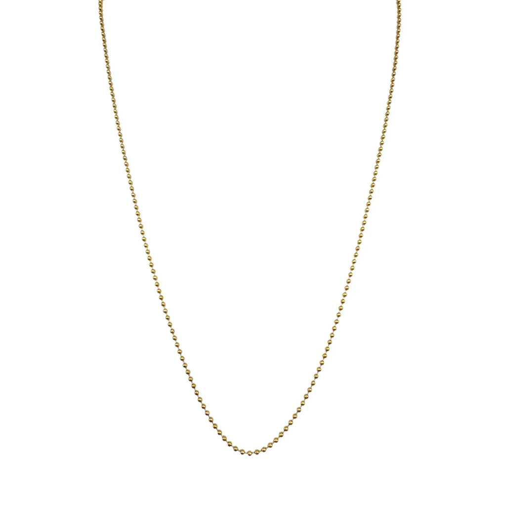 VIRGINS SAINTS & ANGELS VSA Bronze Ball Chain Plated in Gold - flyKAMP