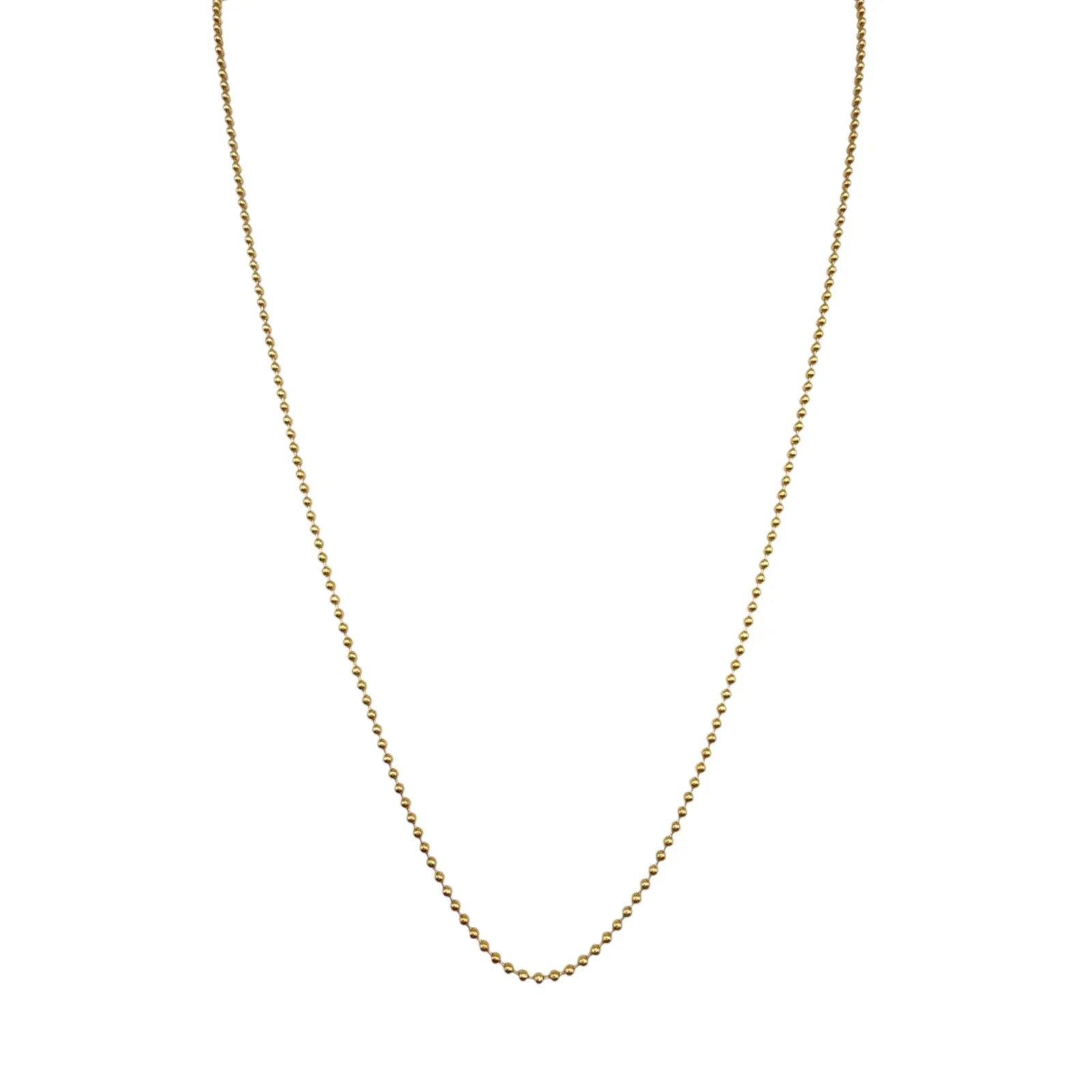 VIRGINS SAINTS & ANGELS VSA Bronze Ball Chain Plated in Gold - flyKAMP
