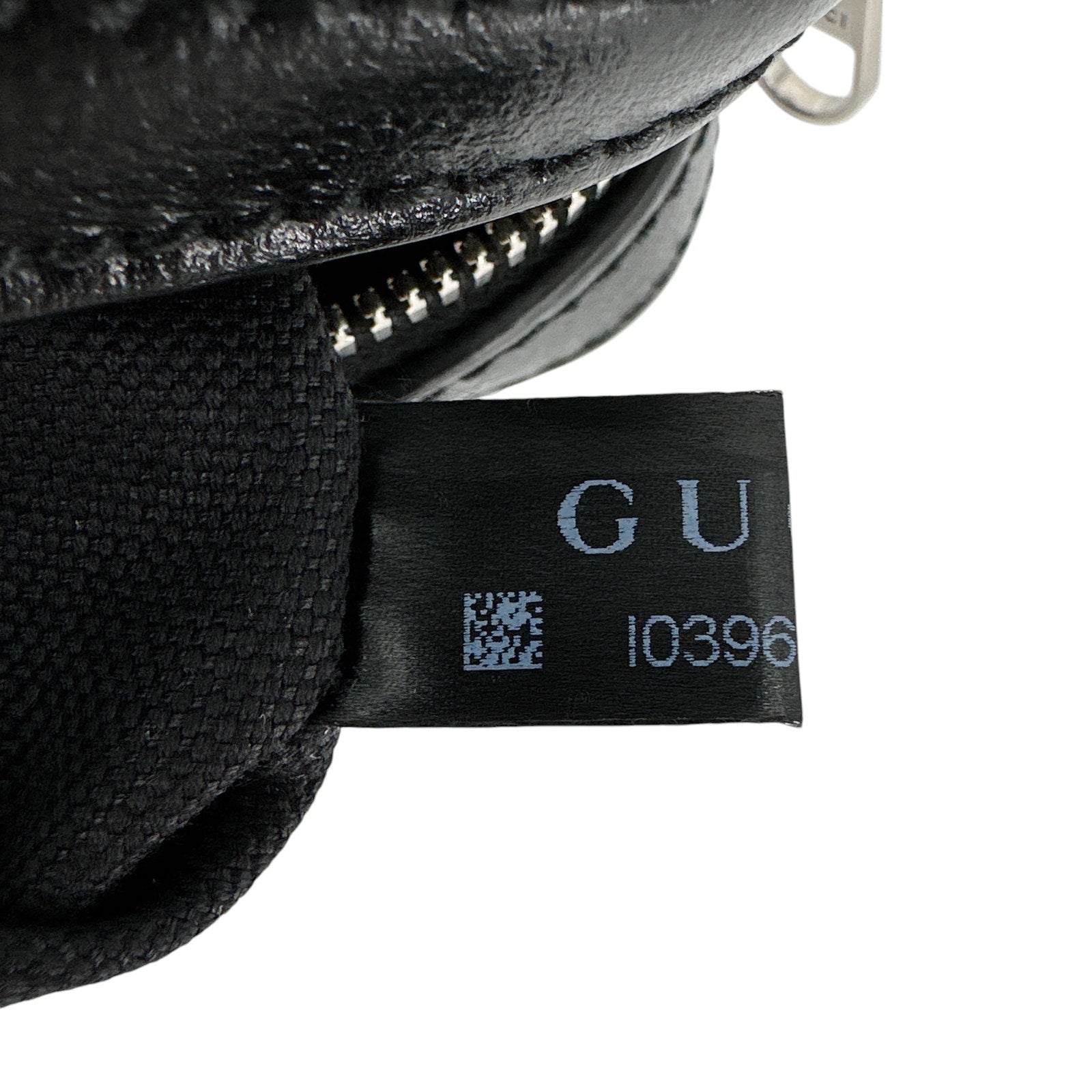 GUCCI GG Supreme Monogram Interlocking G Wrist & Shoulder Bag in Black Gucci