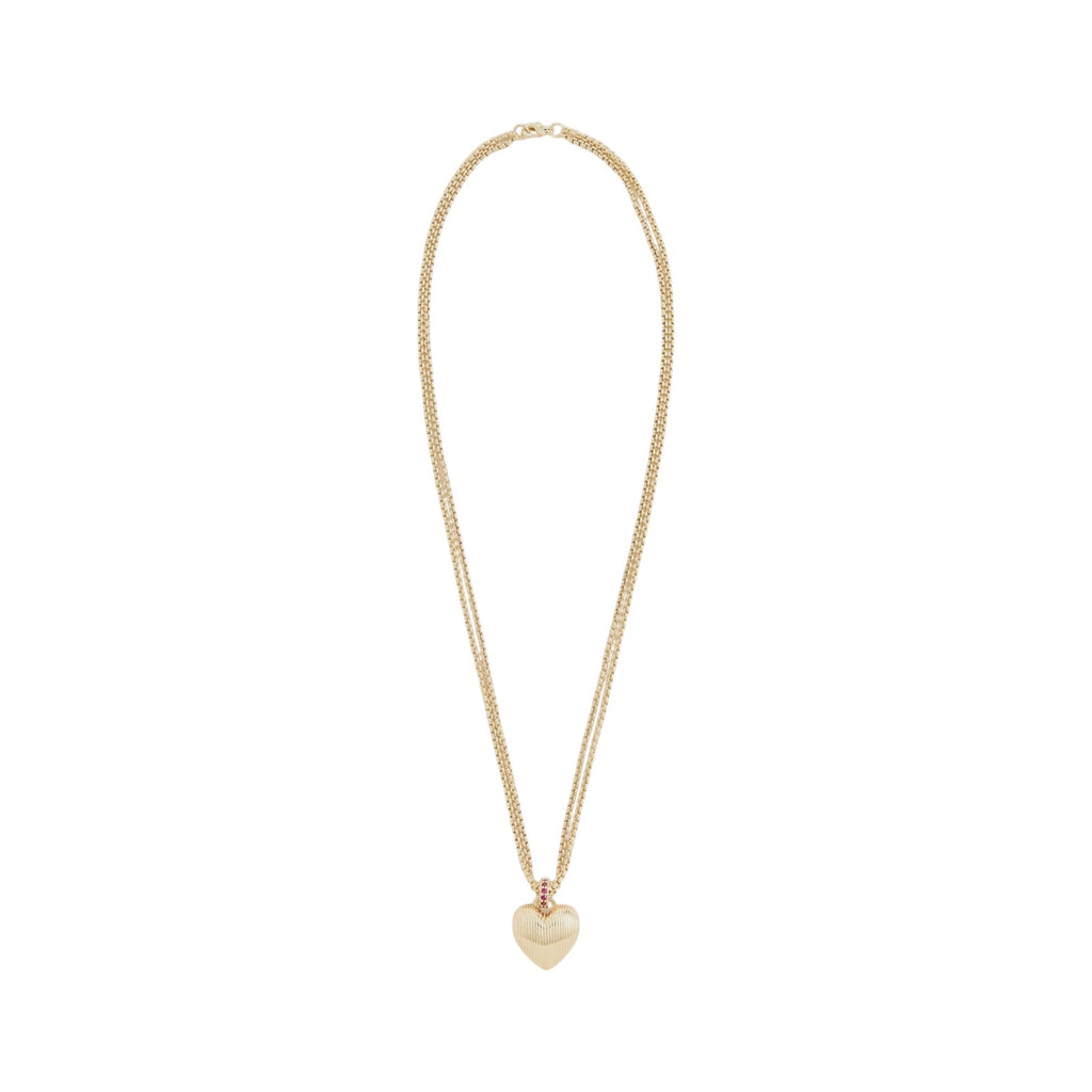 ROXANNE ASSOULIN The Textured Heart Necklace Roxanne Assoulin
