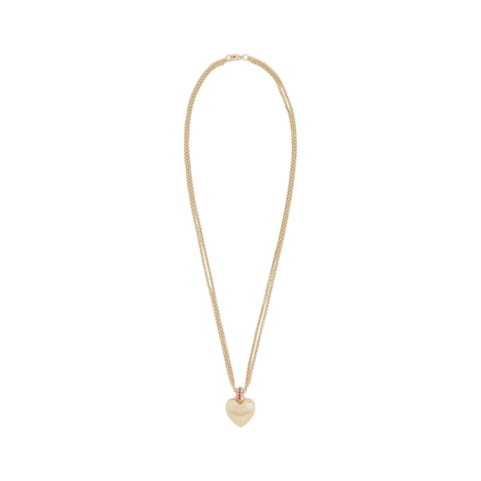 ROXANNE ASSOULIN The Textured Heart Necklace Roxanne Assoulin
